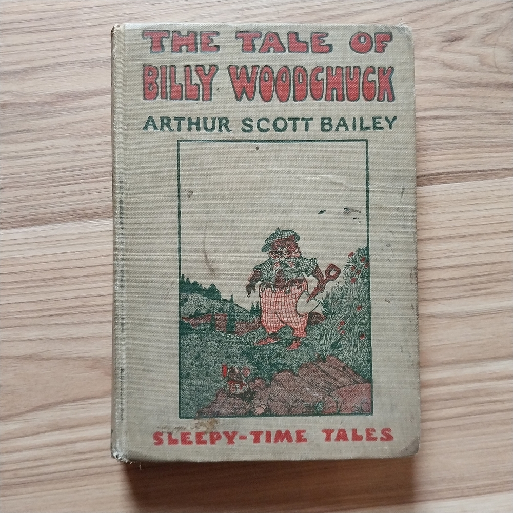 Antique 1916 The Tale of Billy Woodchuck Sleepytime Tales Arthur Scott Bailey